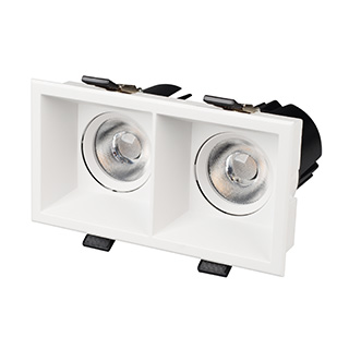 Карданный светильник Arlight MS-FLOW-BUILT-S157x85-2x6W Day4000 (WH, 38 deg, 230V) (IP20 Металл) 060938