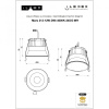 Встраиваемый светильник Iledex Technical Mars DIM 212-12W-D95-4000K-24DG-WH