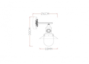Бра Arte Lamp Sailor A4524AP-1AB