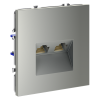 Розетка компьютерная двойная Voltum S70 VLS060205 (сталь)