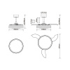Люстра-вентилятор Mantra Villena 9549