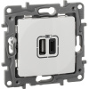 Зарядка USB A-C Legrand Etika Белый 672236