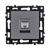 Розетка Ethernet RJ45 Cat.6, серый Kollinger Asthetik AS-017GY