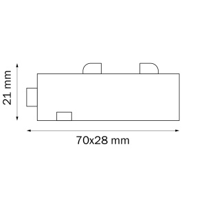 Соединитель трековый однофазный Lightstar Barra 505107