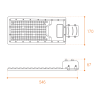 Уличный консольный светильник Wolta STL-150W/04