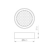 Фильтр сетчатый с посадочным кольцом Arlight LGD-HONEYCOMB-RING-R85 (BK) 046764