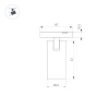 Трековый магнитный светильник Arlight MAG-MICROCOSM-SPOT-R45-9W Day4000 (BK, 36 deg, 24V) 043255