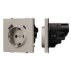 Розетка зк со шторками с USB тип А+С софт-тач кашемир Arlight SCT-MUAC-SFPL-CA (250V, 16A) 059444(1)