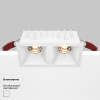 Встраиваемый светильник Maytoni Technical Alfa LED DL043-02-10W3K-SQ-W