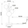 Настольная лампа Arte Lamp Gemini A2243LT-4PB