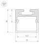 Экран Arlight SL-LINE-2011-2000 Square OPAL 019258