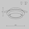 Встраиваемый светильник Maytoni Technical Hoop DL086-GX53-RD-W