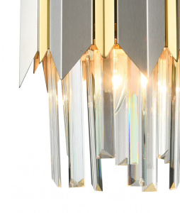 Подвесная люстра Natali Kovaltseva QUEEN 79006/1W BRASS SILVER