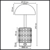 Настольная лампа беспроводная Odeon Light L-Vision Lulu 5452/3TL