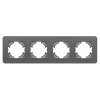 Рамка на 4 поста стеклянная Arlight FRM-OMALI-SFGS-4-GR 049718