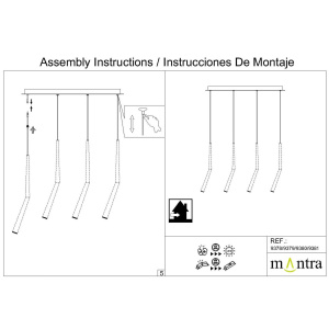 Основание потолочное 4L Mantra Modular Light Florones 9381