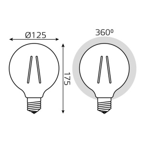 Светодиодная лампа Gauss 158802010-D