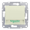 Выключатель кнопочный с подсветкой и полем для надписи Schneider Electric Sedna 10A 250V SDN1600347