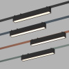 Трековый однофазный светильник Denkirs Belty linear DK5674-BK
