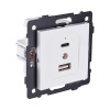 Розетка USB A+C 20W, белый матовый Kollinger REA-037WM для Aspekt, Eleganz, Reflex