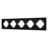 Рамка пластиковая на 5 постов Arlight FRM-TENDO-SFPL-5-BK 054657