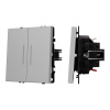 Выключатель проходной 2 кл подсветка софт-тач никель Arlight SWT-MKP2-SFPL-L-IS (250V, 10A) 059415(1)