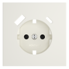 Накладка для розетки с заземлением и защитными шторками, с USB A+C Voltum S70 (хлопок) VLS001013