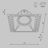 Встраиваемый светильник Maytoni Dot DL042-01-SQ-W