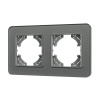 Рамка на 2 поста стеклянная Arlight FRM-OMALI-GS-2-GR 049694