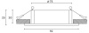Встраиваемый светильник Hesby Lighting Breeze HSBL_0176