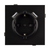 Механизм розетки с USB зарядкой Arlight SCT-TENDO-MUAA-PL-BK (230V, 16A) 054083
