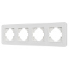 Рамка на 4 поста стеклянная Arlight FRM-OMALI-SFGS-4-WH 049716