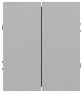 Переключатель Эра Arktik 16-1106-03 двойной 10АХ-250В алюминий Б0070366