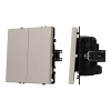 Выключатель перекрёстный 2 кл софт-тач кашемир Arlight SWT-MKX2-SFPL-CA (250V, 10A) 061791(1)