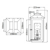 Уличный настенный светильник Hinkley Atwater QN-ATWATER-M-PDB
