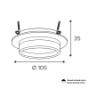 Встраиваемый светильник Wolta Luce WDL-GX53/06W-R