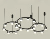 Комплект подвесного светильника Ambrella Light Techno Ring XR92092220 (A9209x3, C9242, C9238, C9232, N8445)