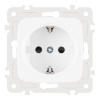 Розетка с заземлением и шторками Arte Milano 205.40-1.white