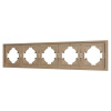 Рамка пластиковая на 5 постов Arlight FRM-TENDO-PL-5-GD 053854