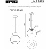 Подвесной светильник iLamp Mono P6079-1 GD+WH