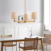 Люстра на штанге ImperiumLoft Stavra Jorgenson Beige/Dark Wood 203576-26