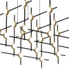 Подвесная люстра DeLight Collection Molecular MD18001067-30A black/gold