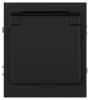 Розетка Эра Arktik 16-2103-05 с заземлением 2P+E Schuko со шторками с крышкой 16А-250В антрацит Б0070438