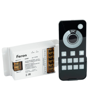 Контроллер диммер с пультом, таймером и визуализатором звука Feron LD481 12-24-48V 52096