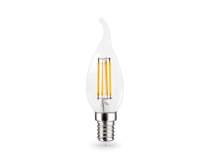 Филаментная светодиодная лампа Ambrella Light Bulbing E14 15W 4000K свеча на ветру 351524