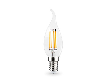 Филаментная светодиодная лампа Ambrella Light Bulbing E14 15W 4000K свеча на ветру 351524