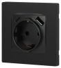 Розетка со шторками с USB type-A+C Эра 12-4108-12 Б0067700
