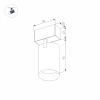 Трековый магнитный светильник Arlight MAG-SPOT-45-R85-7W Day4000 (BK, 24 deg, 24V, DALI) 046587