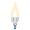 Лампа светодиодная (UL-00002416) Uniel E14 7W 3000K матовая LED-CW37 7W/WW/E14/FR PLP01WH