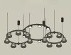 Комплект подвесного светильника Ambrella Light Techno Ring XR92092010 (A9209x3, C9242, C9238, C9232, N8141, N8113)